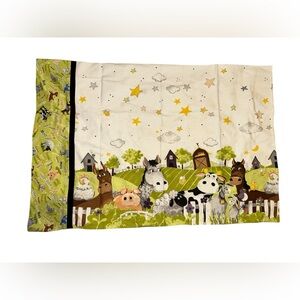 🆕 Susybee Barnyard Buddies cotton pillowcase